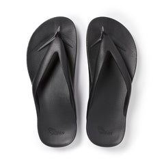 Arch Support Thongs - Thick - Black