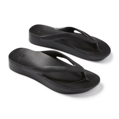 Arch Support Thongs - Thick - Black