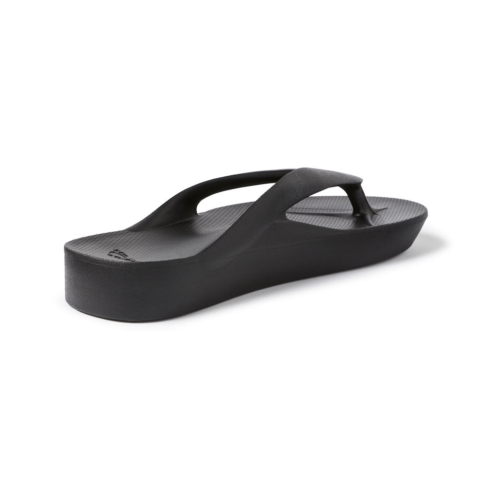  Arch Support Thongs - Thick - Black 