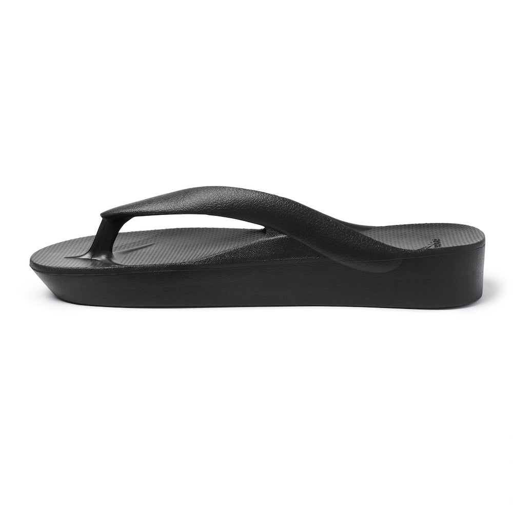  Arch Support Thongs - Thick - Black 