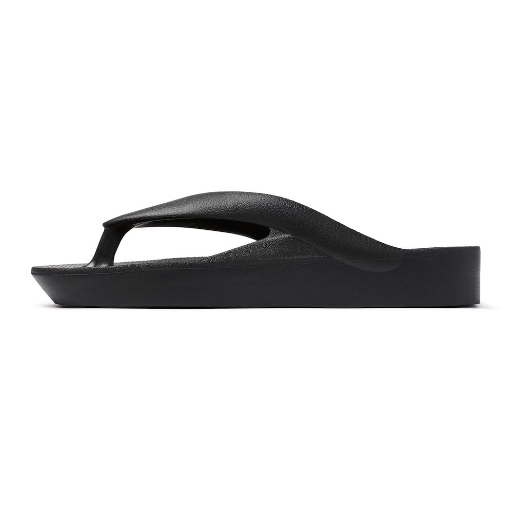  Arch Support Thongs - Thick - Black 