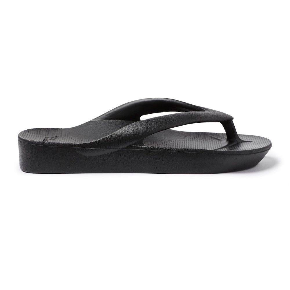  Arch Support Thongs - Thick - Black 