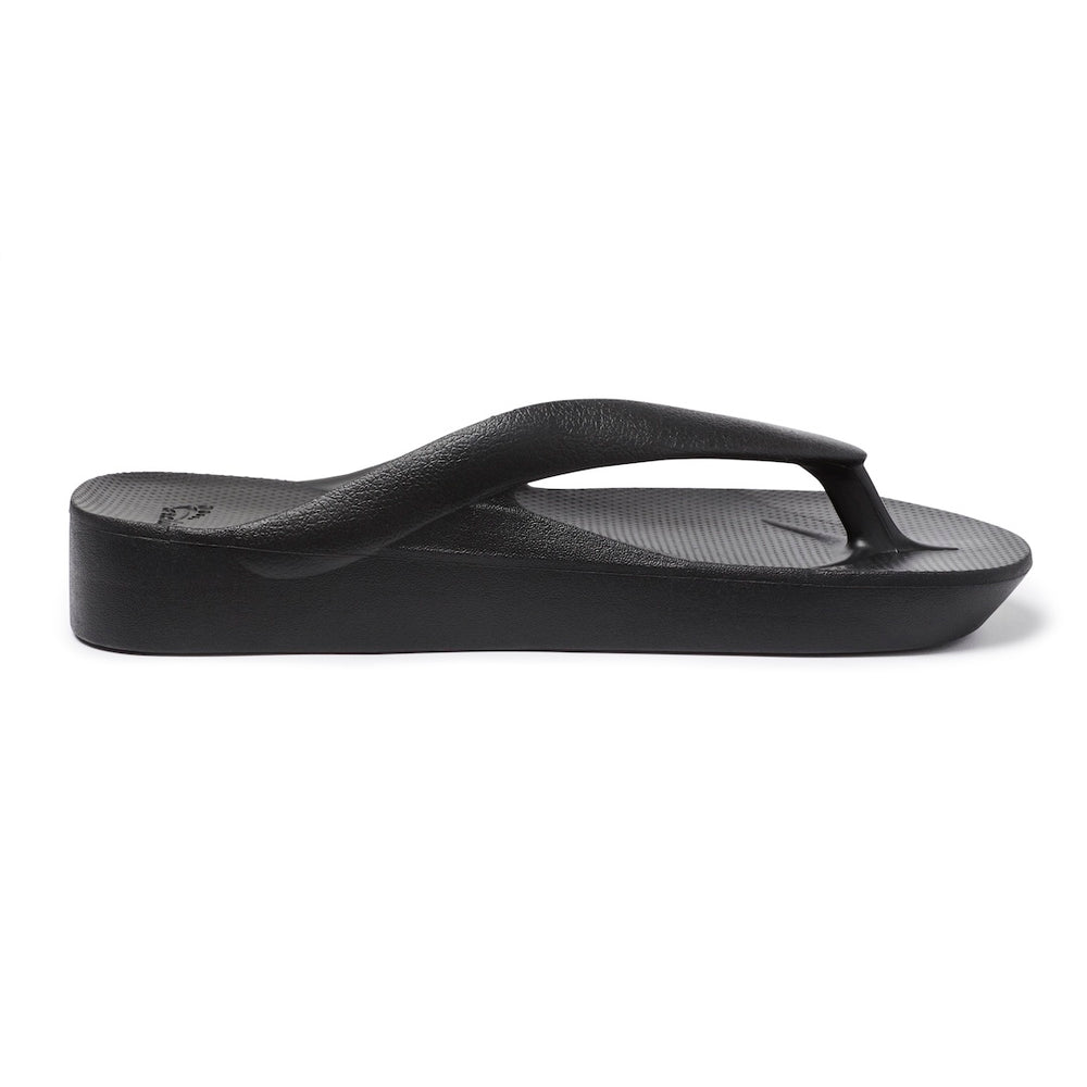  Arch Support Thongs - Thick - Black 