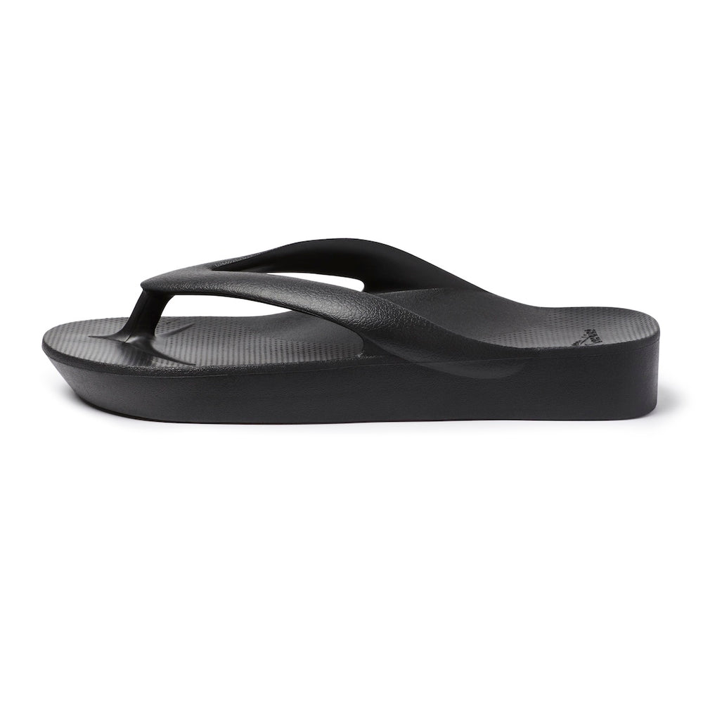  Arch Support Thongs - Thick - Black 