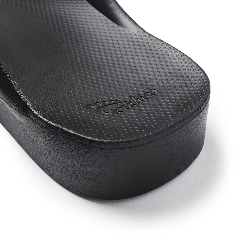  Arch Support Thongs - Thick - Black 