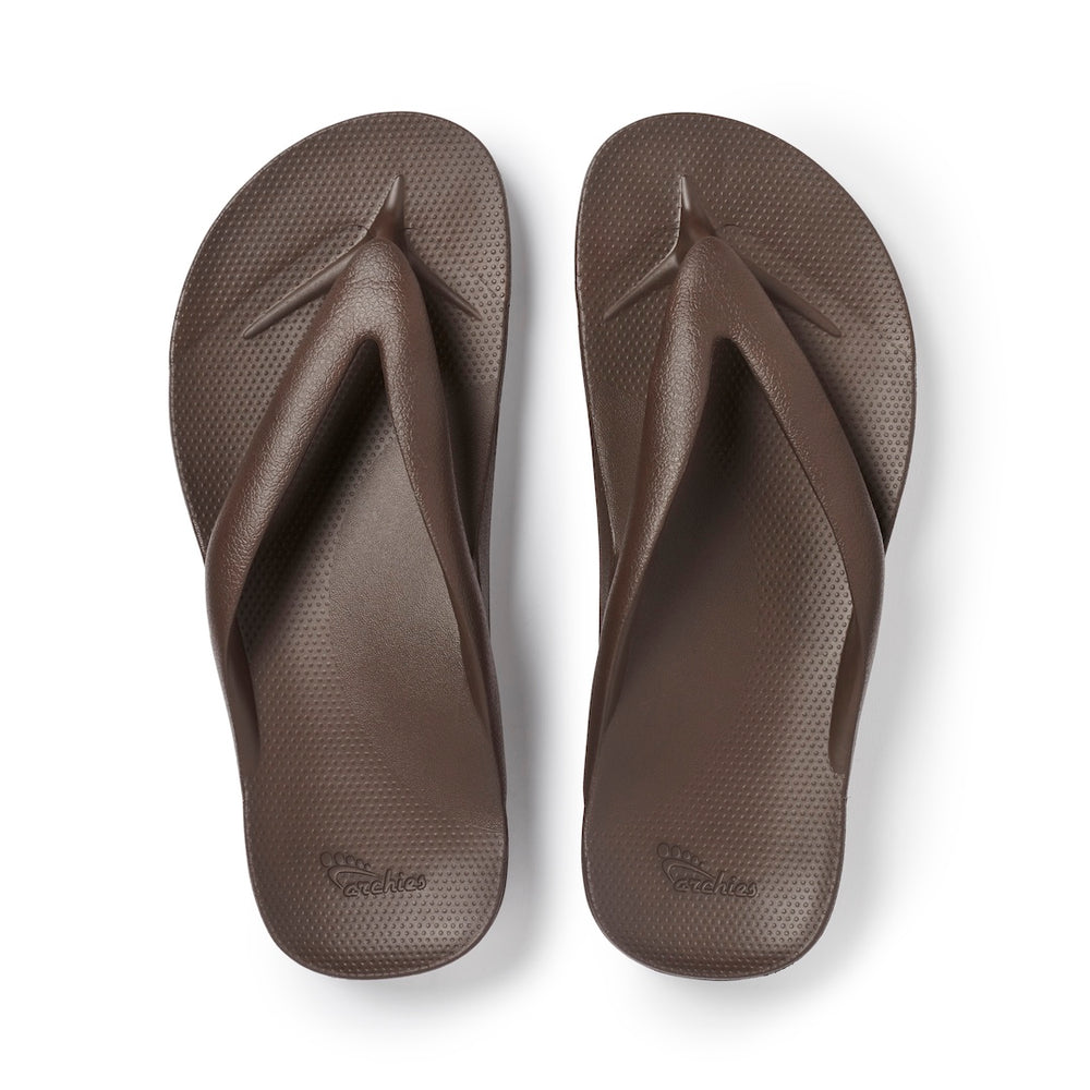  Arch Support Thongs - Thick - Brown 