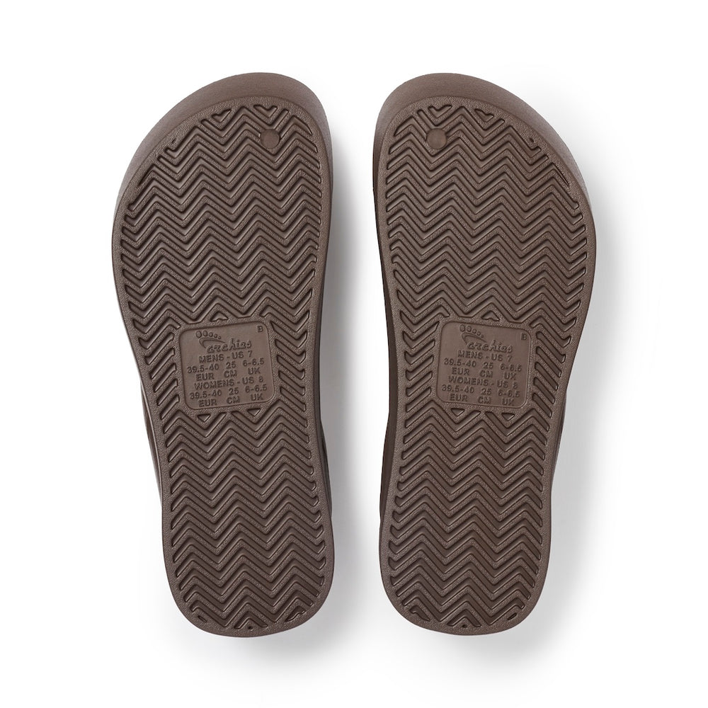  Arch Support Thongs - Thick - Brown 