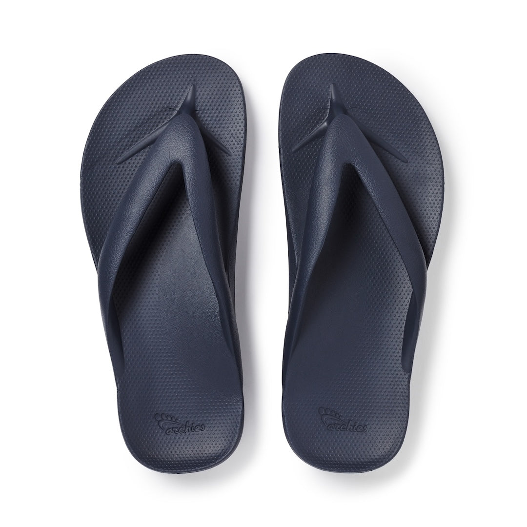 Arch Support Thongs - Thick - Navy 