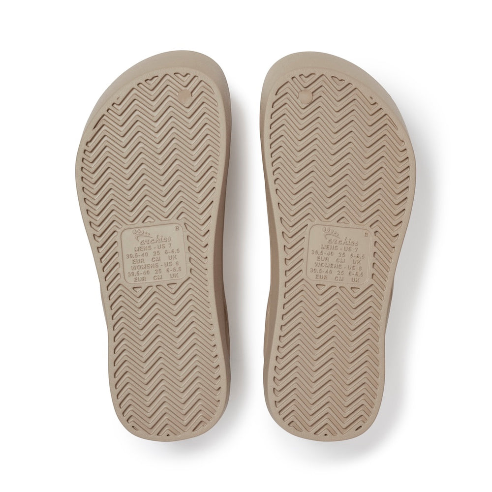  Arch Support Thongs - Thick - Taupe 