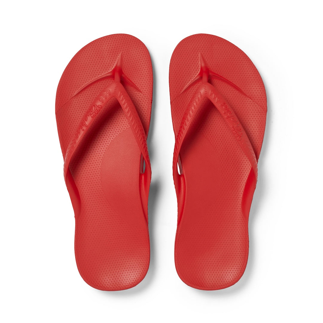 Arch Support Thongs - Classic - Chilli Red 