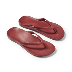 Arch Support Thongs - Classic - Sangria Red