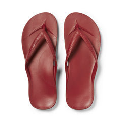 Arch Support Thongs - Classic - Sangria Red