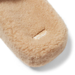 Arch Support Wool Slippers - Single Band Slide - Caramel