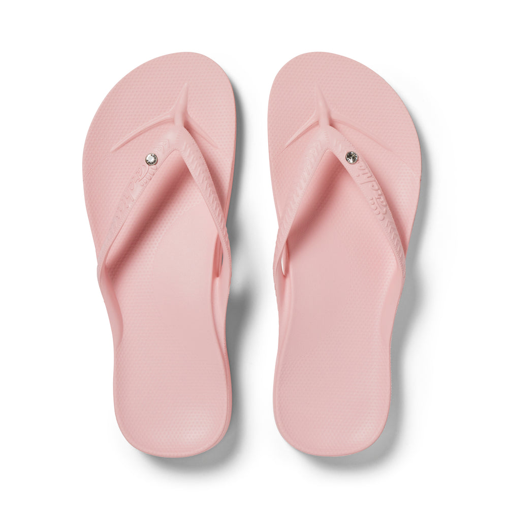 Arch Support Thongs - Crystal - Pink – Archies Footwear