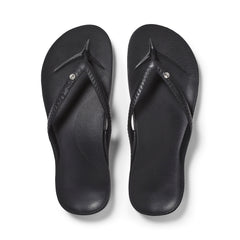 Arch Support Thongs - Classic - Crystal Black