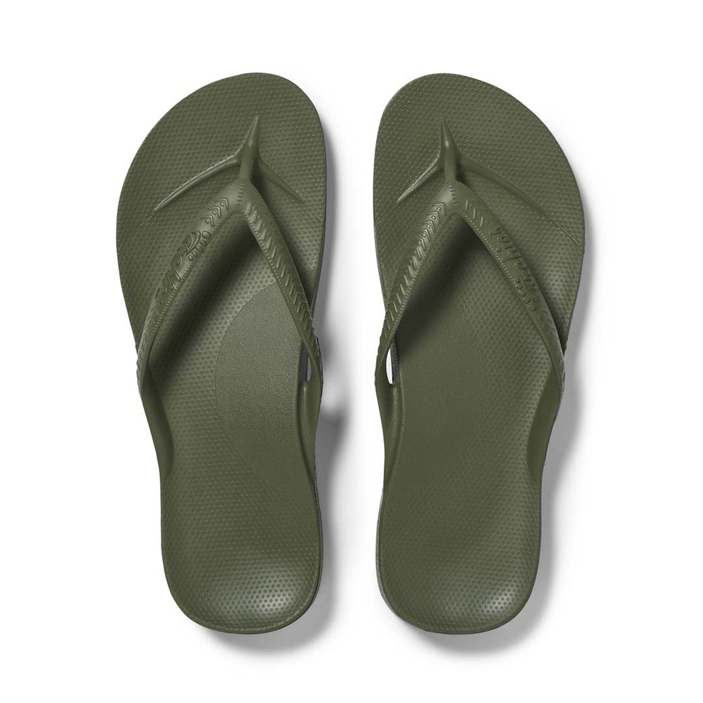  Arch Support Thongs - Classic - Olive 