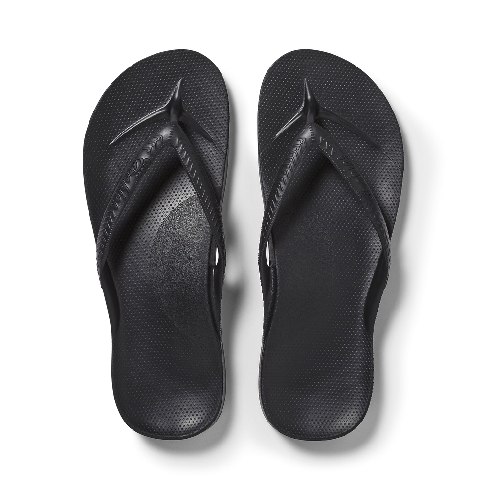  Arch Support Thongs - Classic - Black 