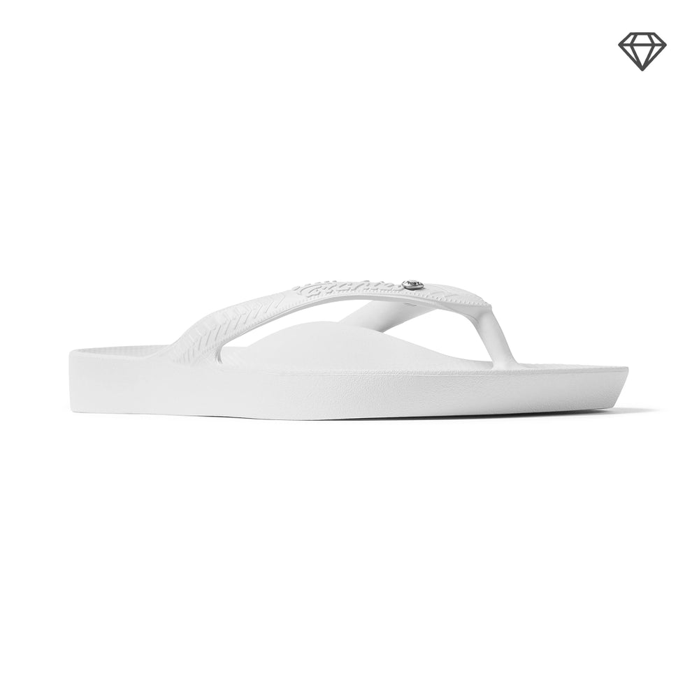 Arch Support Thongs - Classic - Crystal White 