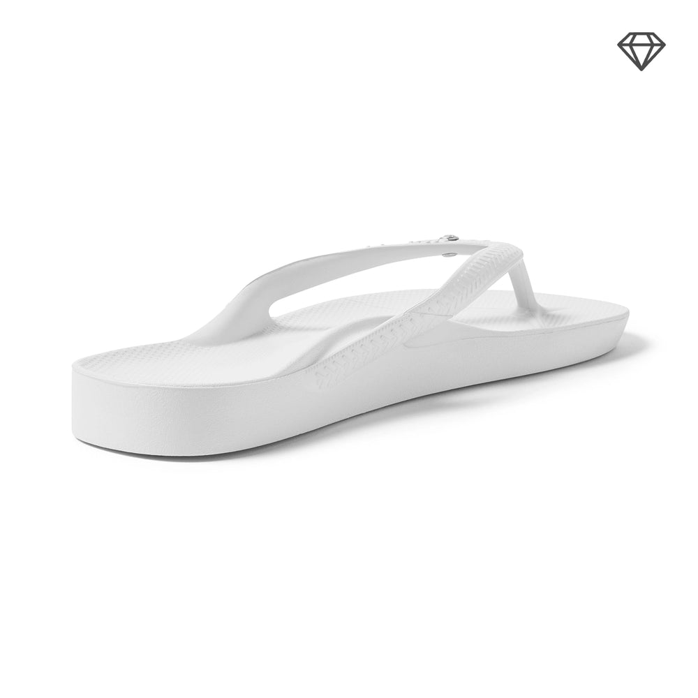  Arch Support Thongs - Classic - Crystal White 