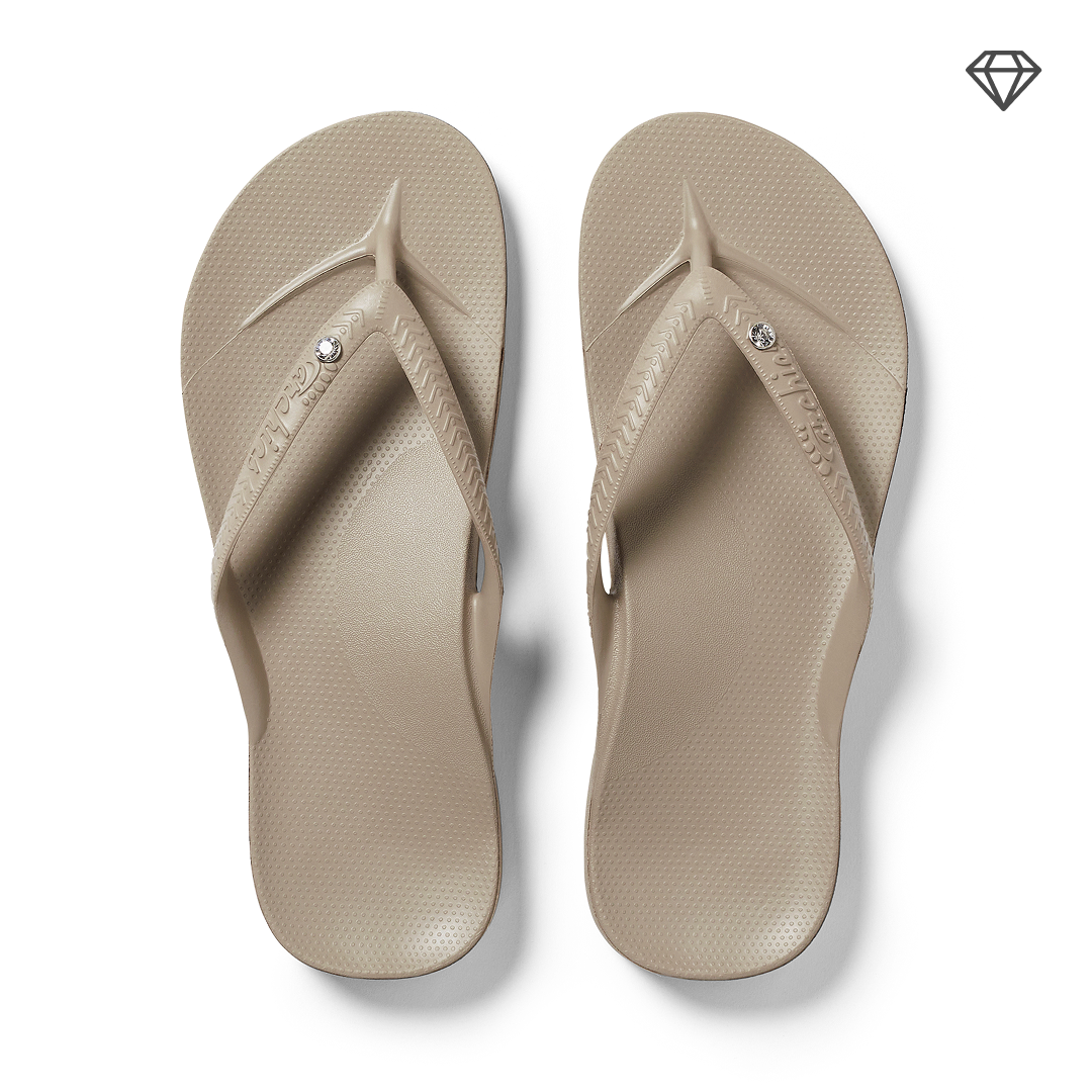 Arch Support Thongs - Classic - Crystal Taupe 