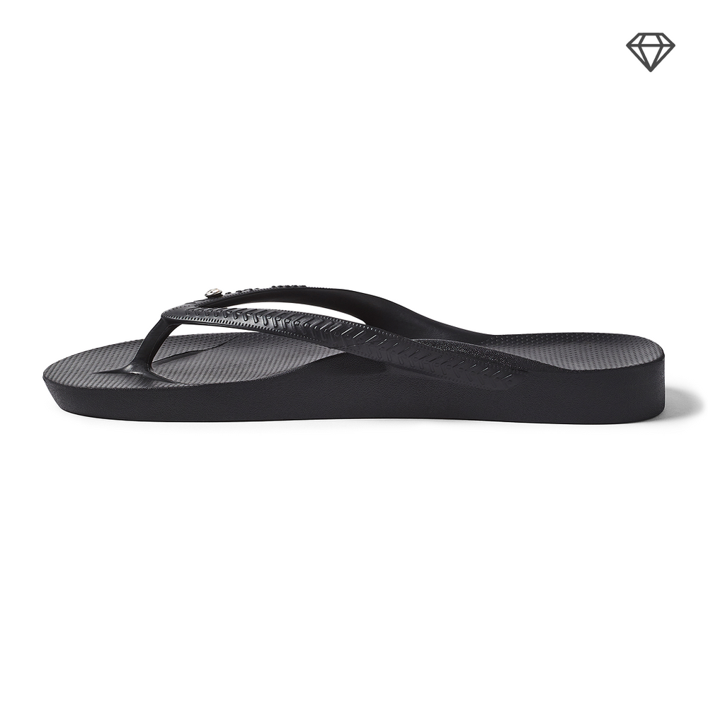  Arch Support Thongs - Classic - Crystal Black 