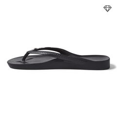 Arch Support Thongs - Classic - Crystal Black