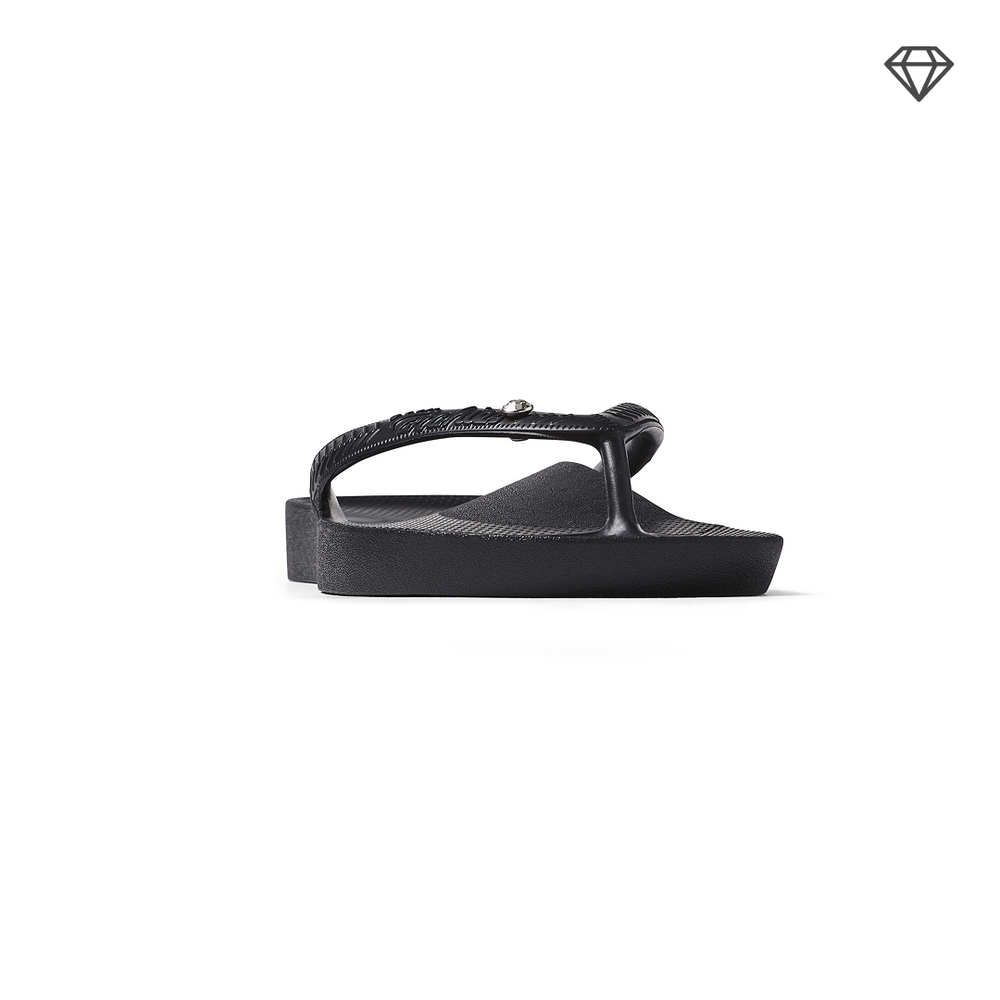  Arch Support Thongs - Classic - Crystal Black 