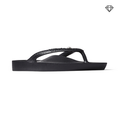 Arch Support Thongs - Classic - Crystal Black