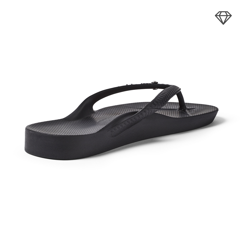  Arch Support Thongs - Classic - Crystal Black 