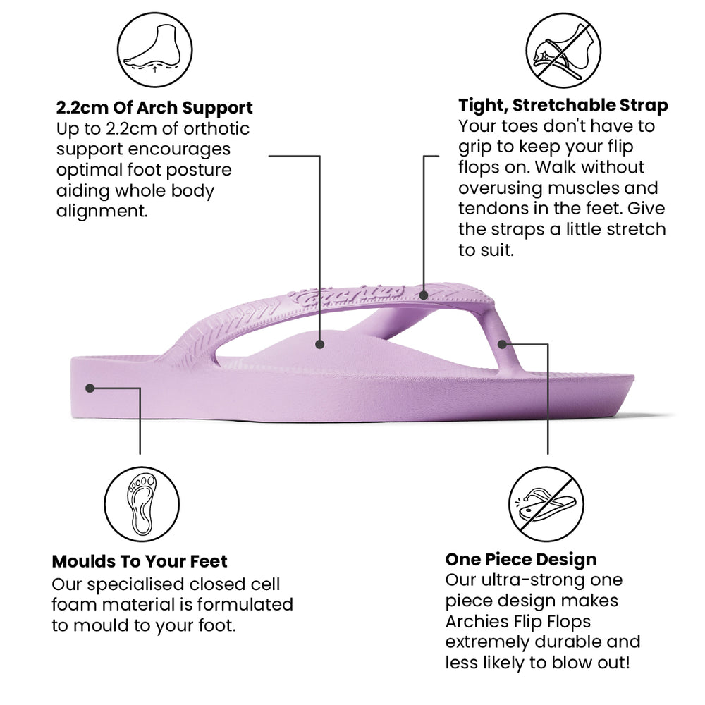  Arch Support Thongs - Classic - Lilac 