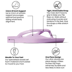 Arch Support Thongs - Classic - Lilac