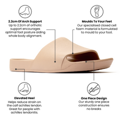 Arch Support Slides - Classic - Tan