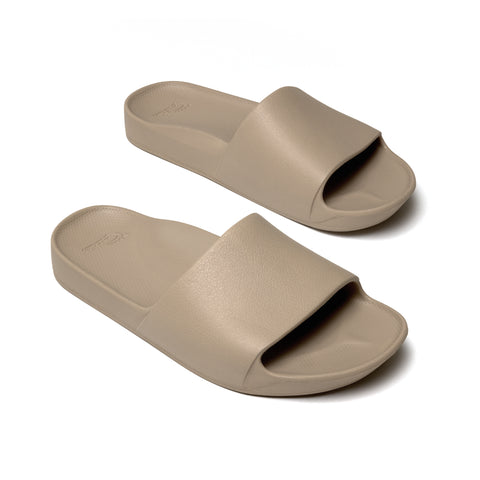 Arch Support Slides - Classic - Taupe – Archies Footwear | AU