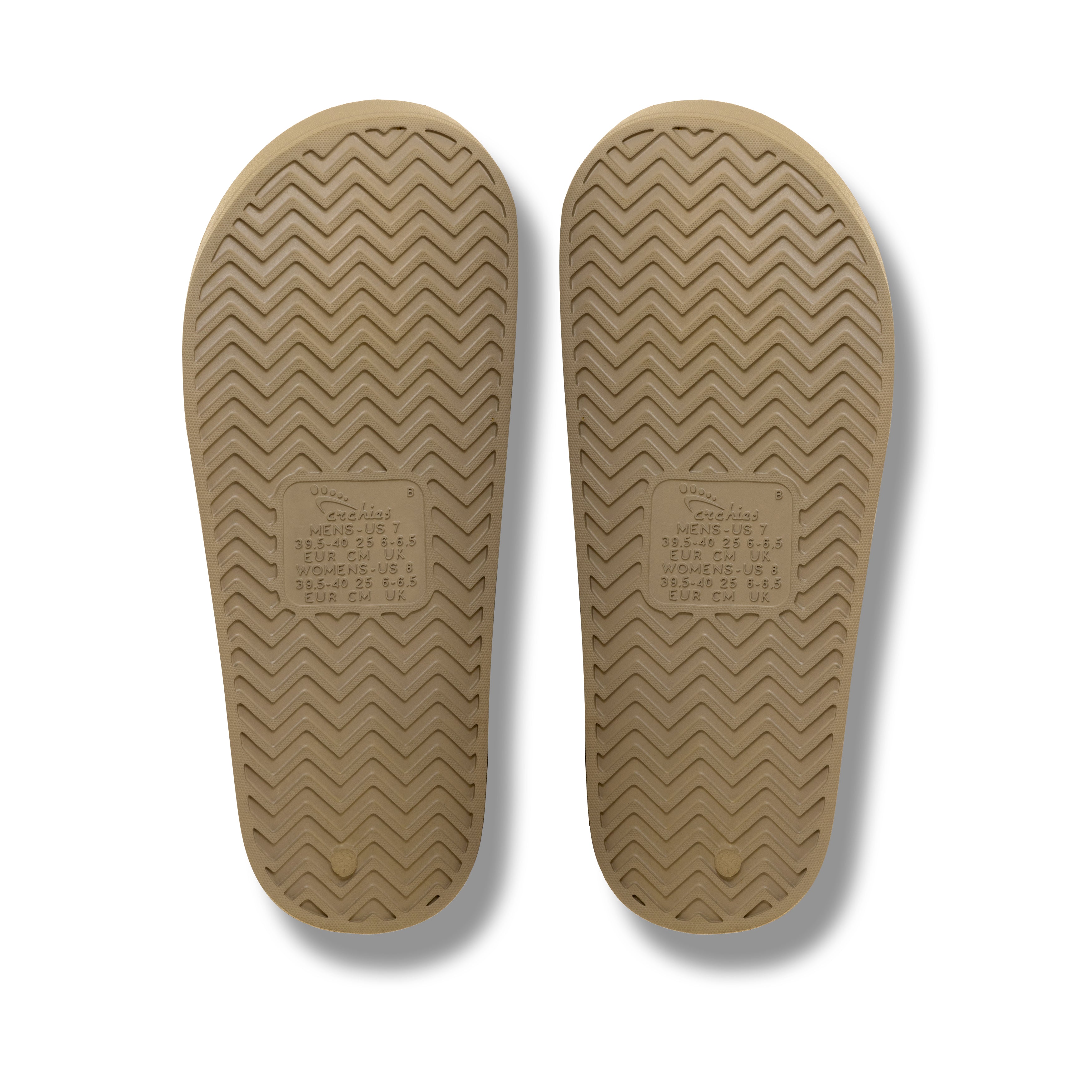 Hey UK! Taupe Archies Arch Support Flip - Archies Footwear