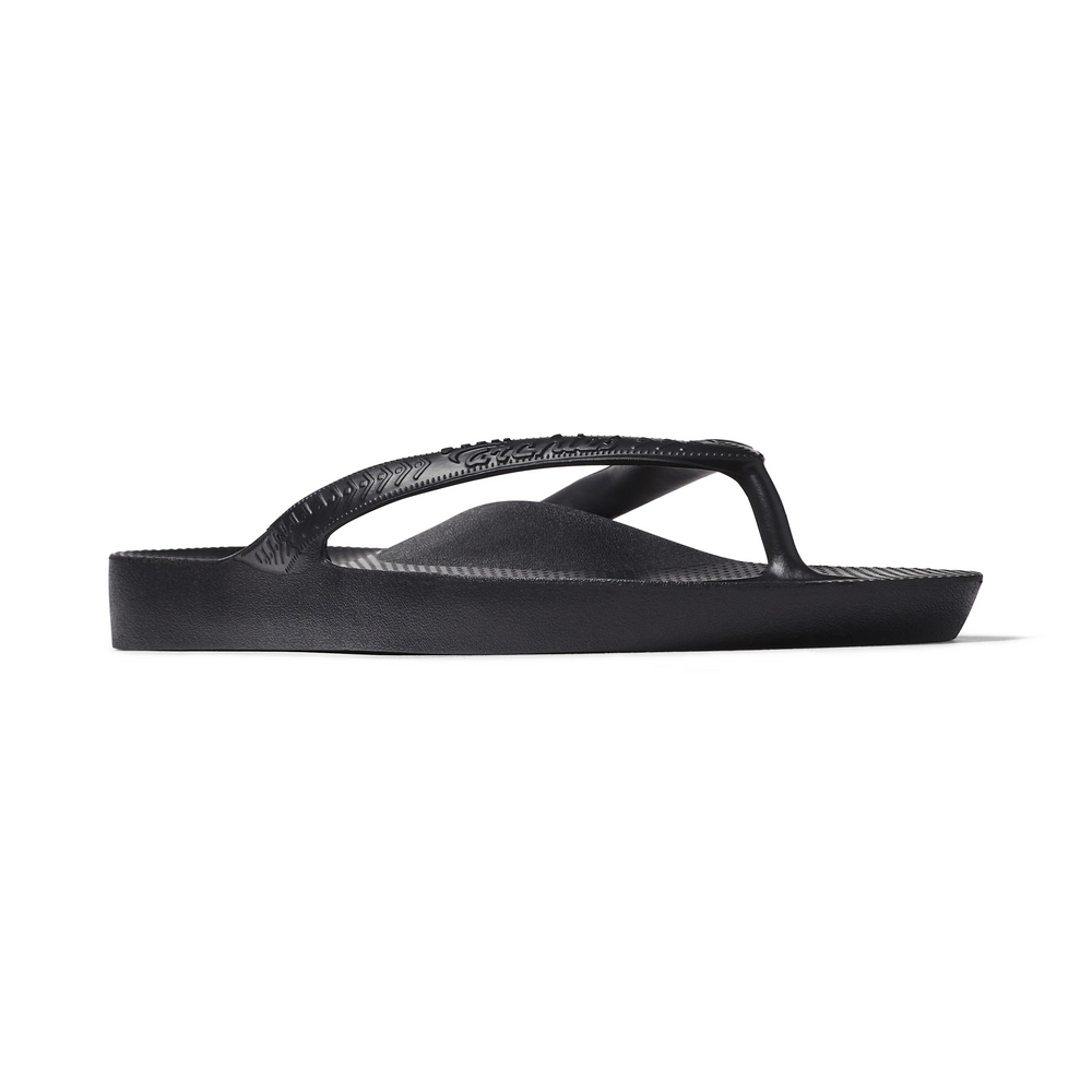  Kids - Arch Support Thongs - Black 