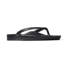 Kids - Arch Support Thongs - Black