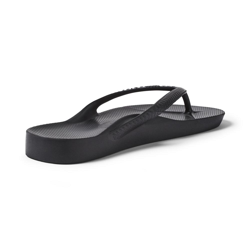  Kids - Arch Support Thongs - Black 