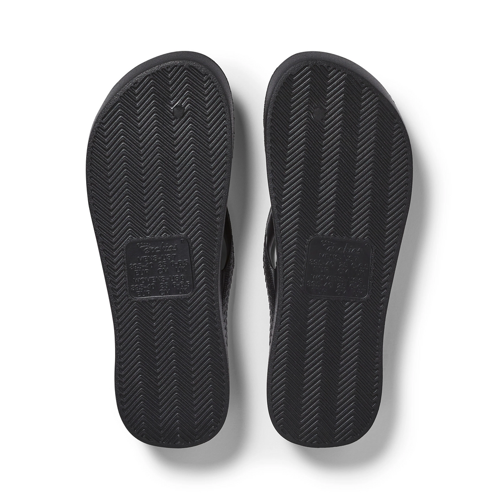  Kids - Arch Support Thongs - Black 