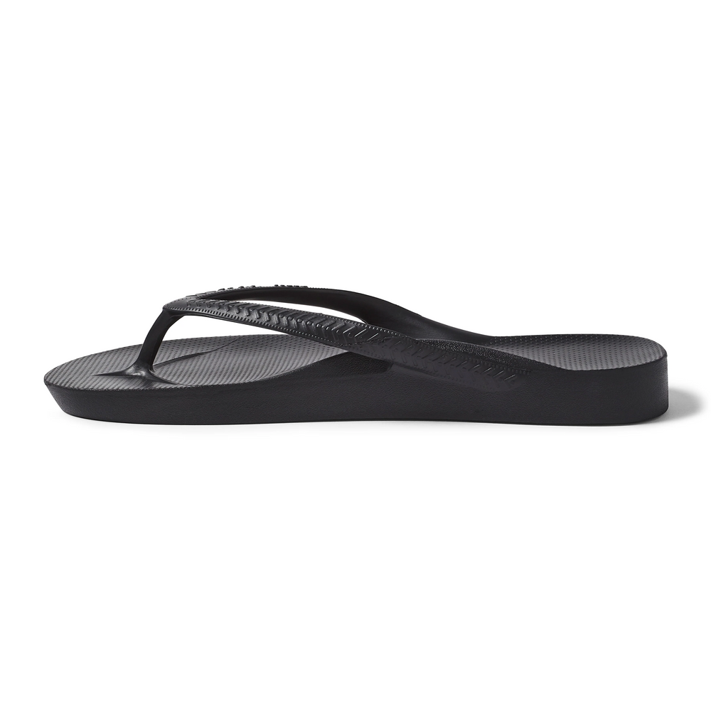  Kids - Arch Support Thongs - Black 