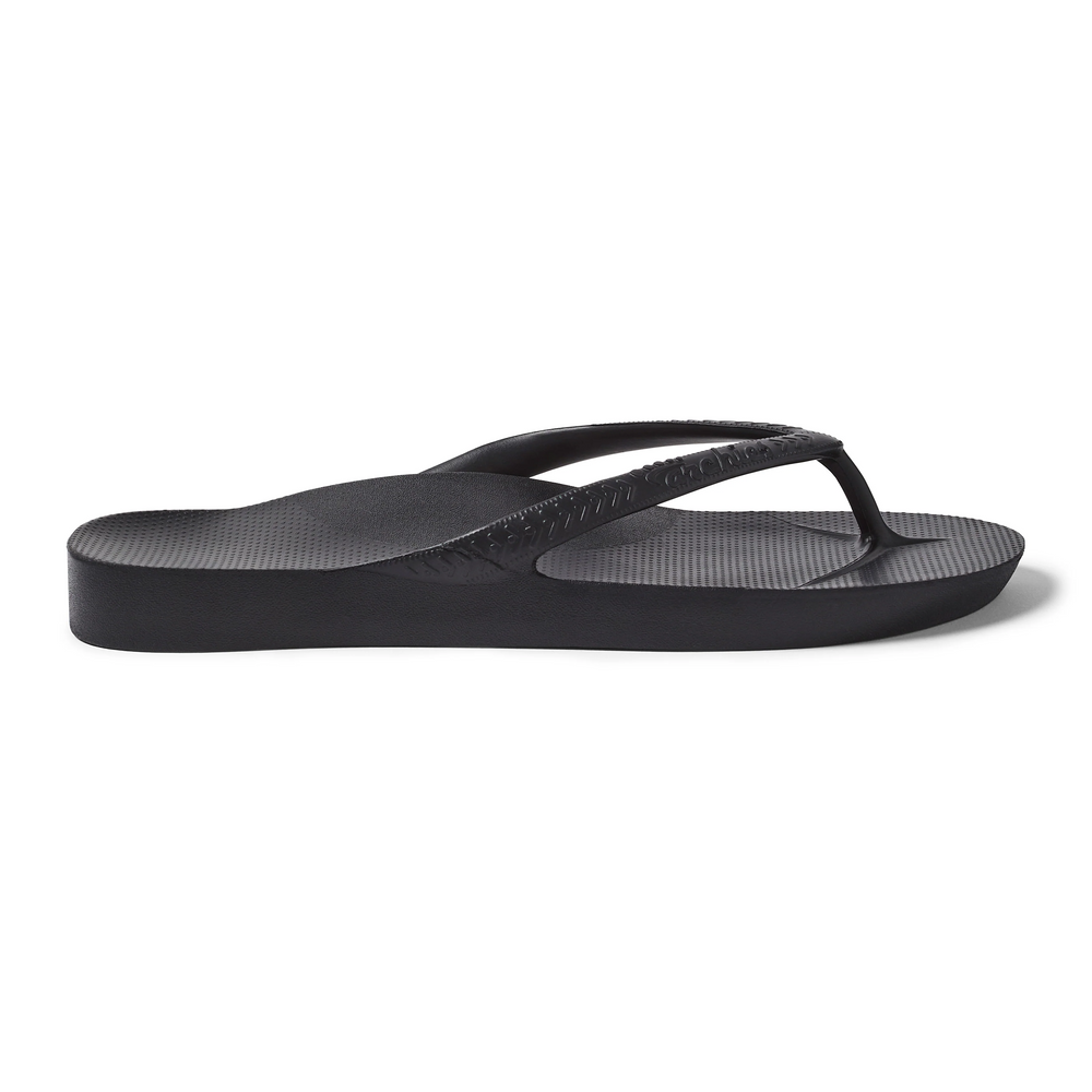  Kids - Arch Support Thongs - Black 