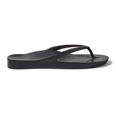 Kids - Arch Support Thongs - Black