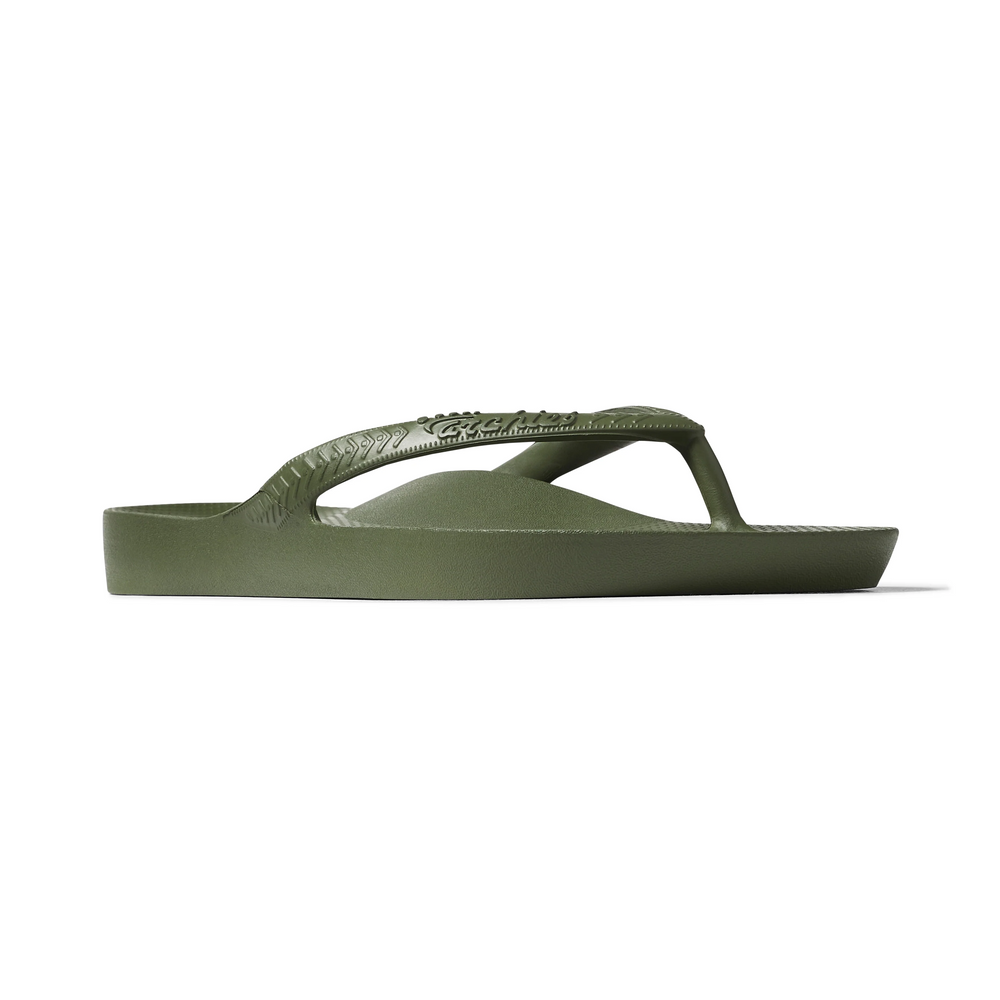  Arch Support Thongs - Classic - Olive 