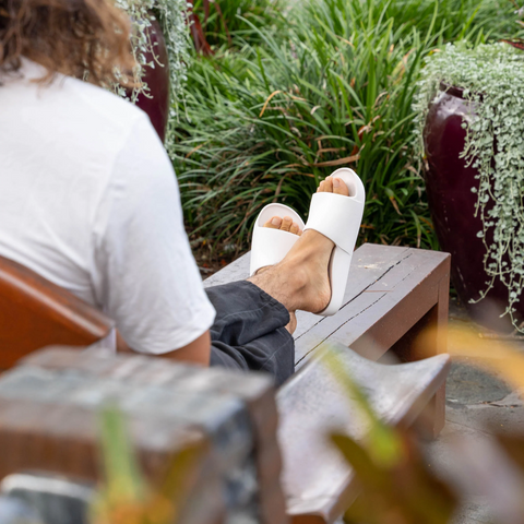 Arch Support Slides - Classic - White – Archies Footwear | AU