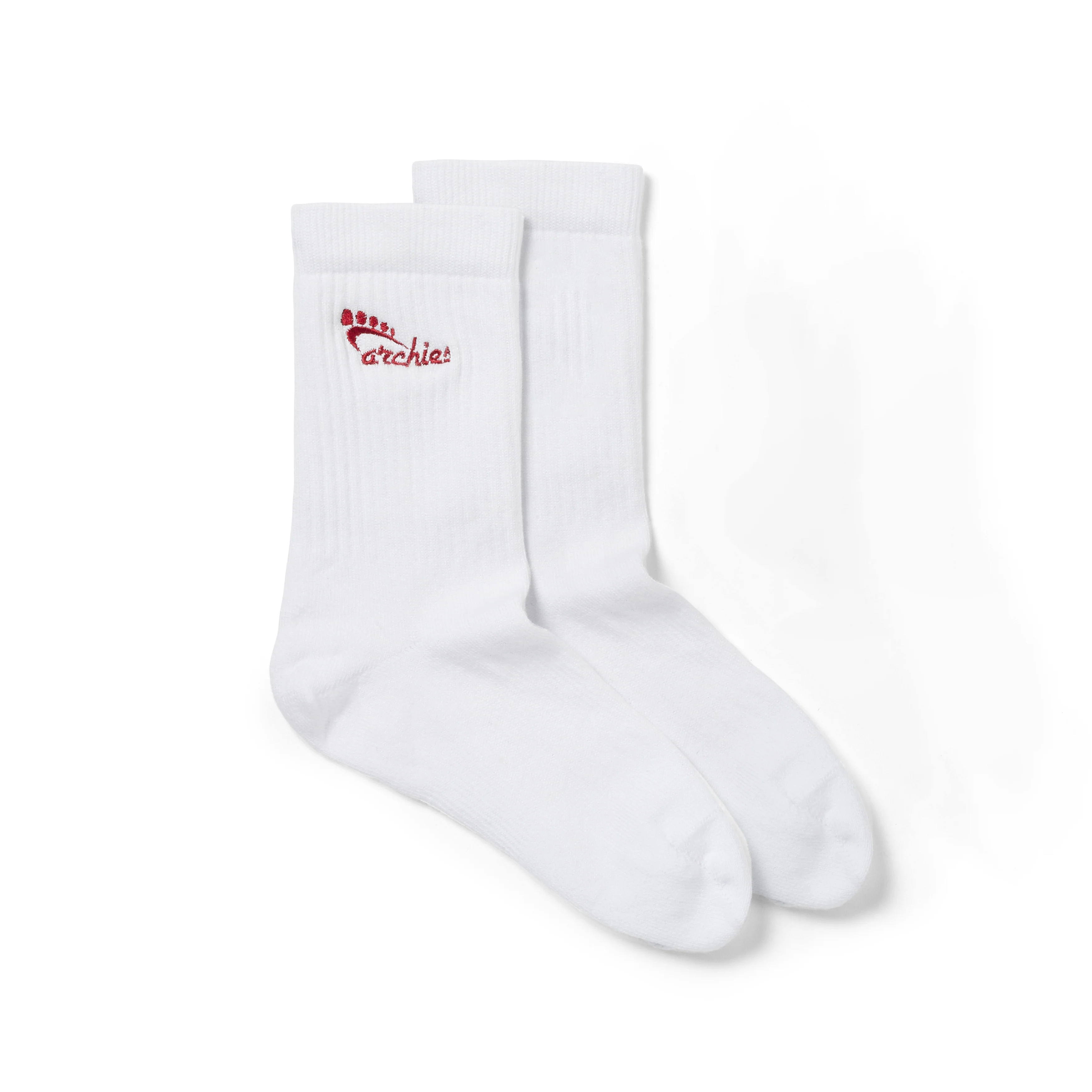 Performance Crew Socks - White 