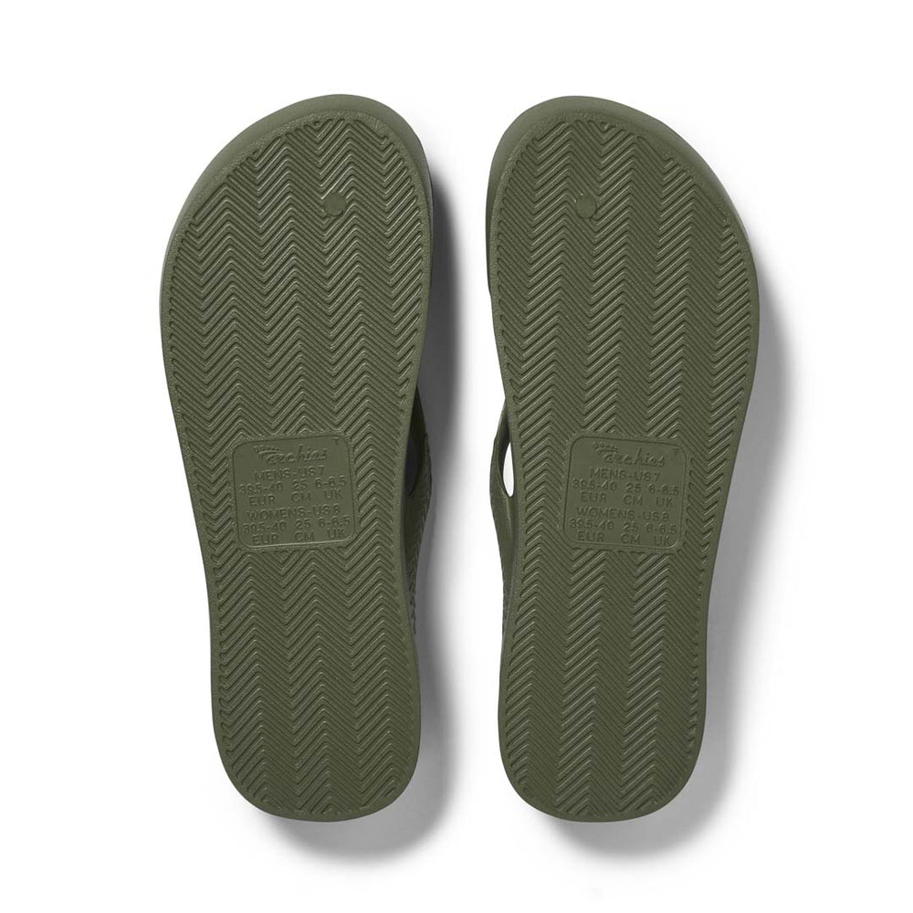  Arch Support Thongs - Classic - Olive 