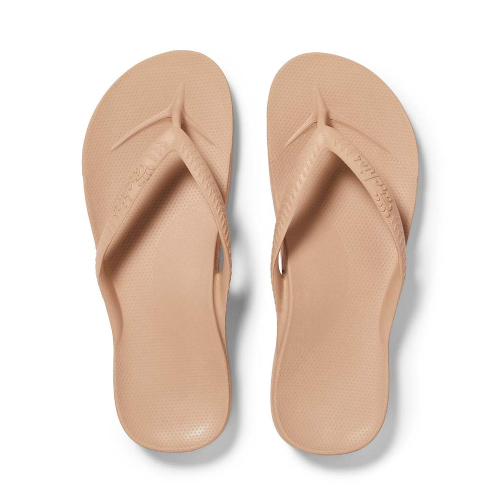 Arch Support Thongs - Classic - Tan – Archies Footwear
