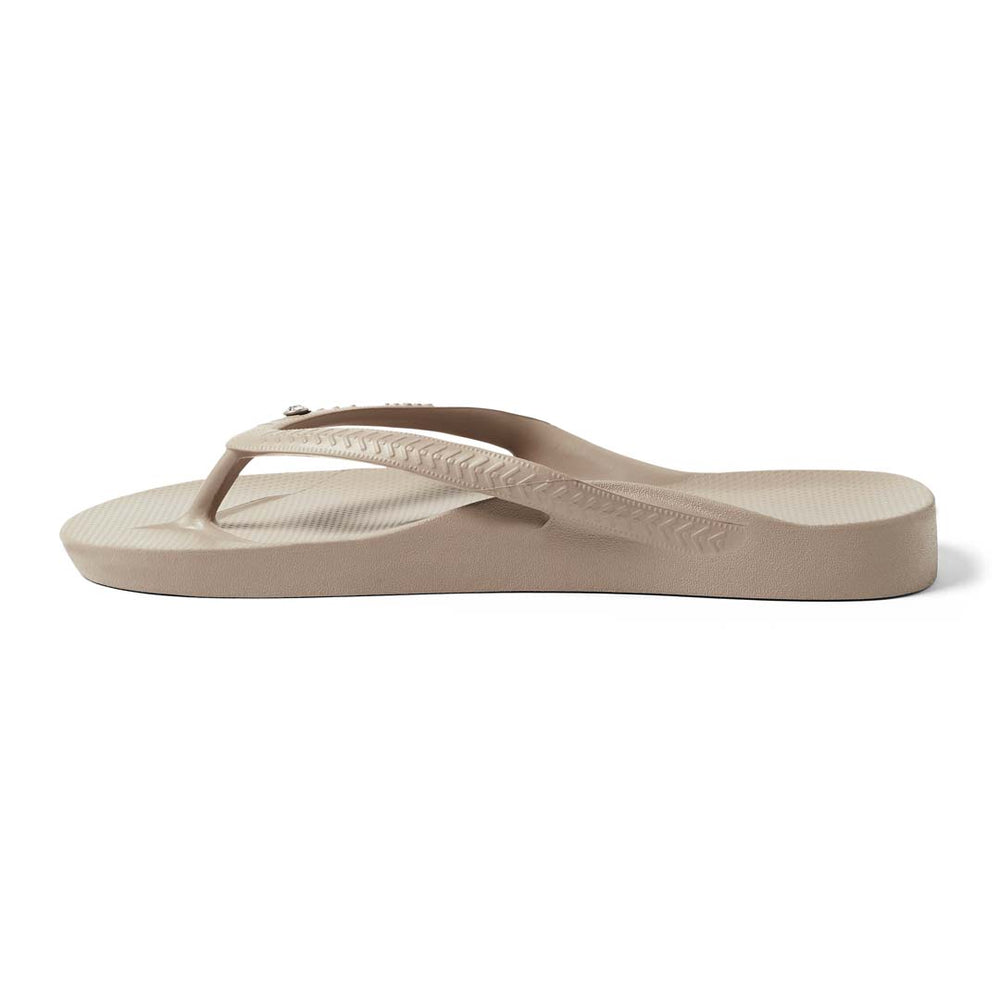 Arch Support Thongs - Crystal - Taupe – Archies Footwear