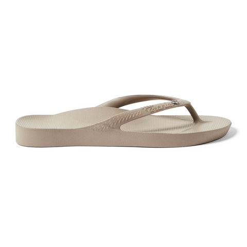 Arch Support Thongs - Crystal - Taupe – Archies Footwear | AU