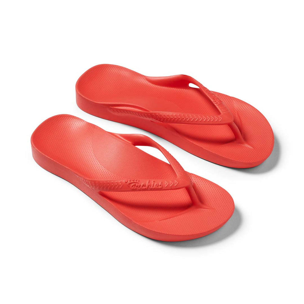 Kids - Arch Support Thongs - Coral – Archies Footwear | AU