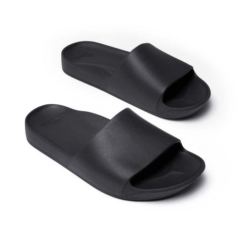 Arch Support Slides - Classic - Black – Archies Footwear | AU